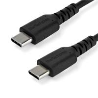 CABLE DE CARGA DE 1M USB C - DE CARGA RAPIDA USB 2.0 TIPO C A USB C REVESTIMIENTO TPE DE FIBRA DE ARAMIDA M/M 60W NEGRO - STARTECH.COM MOD. RUSB2CC1MB CABLE DE CARGA DE 1M USB C - DE CARGA RAPIDA USB 2.0 TIPO C A USB C REVESTIMIENTO TPE DE FIBRA DE ARAMIDA M/M 60W NEGRO - STARTECH.COM MOD. RUSB2CC1MB